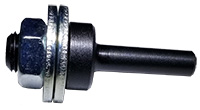 1 11/16" x 3/8" - 24 Chuck Adapter with Washer & Nut 